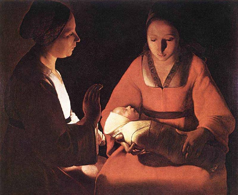 Georges de La Tour The New born